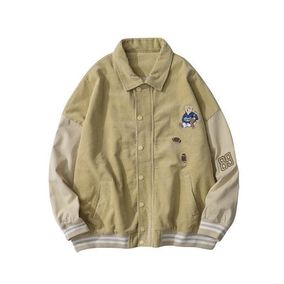 Corduroy Baseball Style Jacket