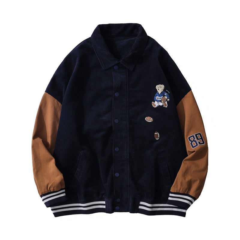 Corduroy Baseball Style Jacket