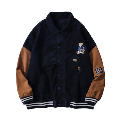 Corduroy Baseball Style Jacket