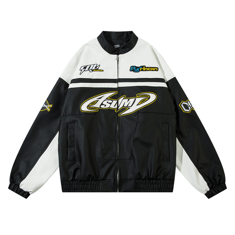 Locomotive Racing Suit Leather Coat